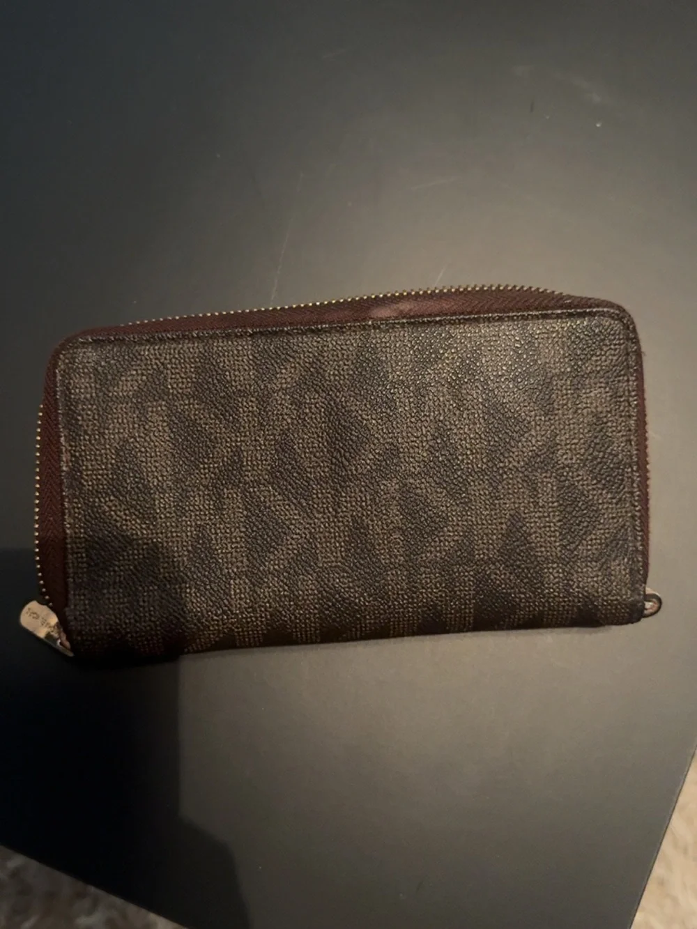 Michael Kors Brown Zip-Around Continental Wallet